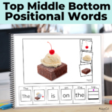 Positional Words Top Middle Bottom Adapted Book Digital Ta