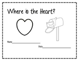 Positional Words:  Where is the Heart? PDF (Black lined masters)