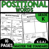 Positional Words Worksheets K.G.A.1