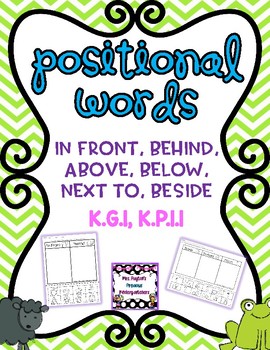 Preview of Positional Words (in front, behind, above, below, next to, beside)