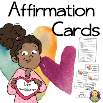 Preview of Positive Affirmation Cards