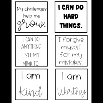 Positive Affirmation Cards by Empowering ELLs | TPT