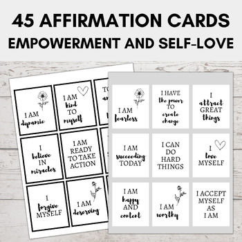Positive Affirmation Cards | Words of Encouragement Cards by Jill E ...