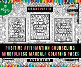 Positive Affirmation Counseling Lesson, Mindfulness Colori