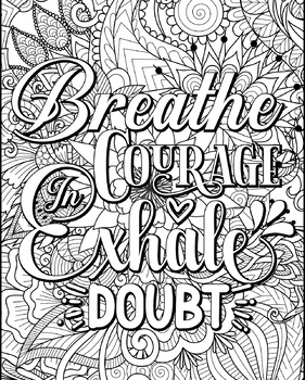 Anxiety and Depression Adult Coloring Book: Includes insightful  Affirmations by MA Wimberley