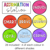 Positive Affirmation Mirror/Station (Rainbow Theme)