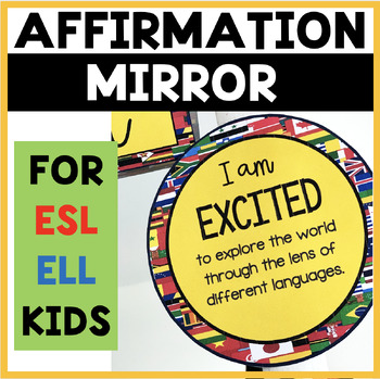 Preview of Positive Affirmation Mirror/Station for ESL/ELL