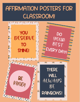 Preview of Positive Affirmation Posters
