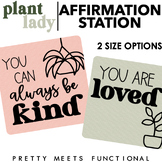 Positive Affirmation Posters - Editable - Boho Plant Decor