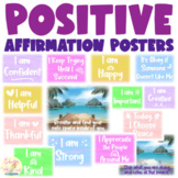 Positive Affirmation Classroom Posters, Positive Thinking Visuals, Mindfulness