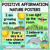 Positive Affirmation Posters with a Nature Theme - Calming