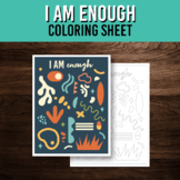 Positive Affirmation Printable Coloring Sheet | Mental Hea