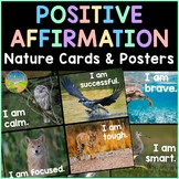 Positive Affirmation Self-Talk Nature Cards and Posters for SEL