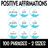 Positive Affirmation - Station, Mirror, or Circles - Ocean Marine