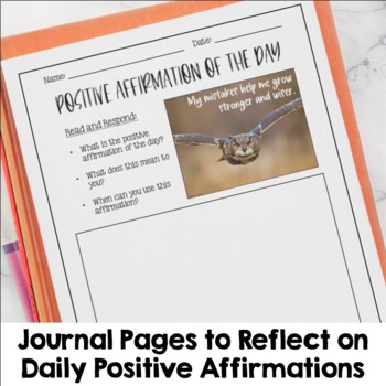 Positive Affirmation of the Day with Posters, Slides, & Journal ...