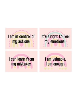 Positive Affirmations Cards by JAlexander Therapy and Consulting