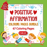 Positive Affirmations Coloring Pages | SEL Coloring Pages S4-049