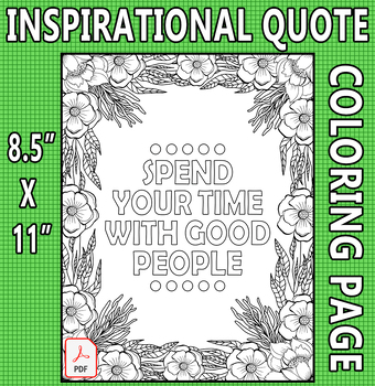 Positive Affirmations Coloring Pages | Positive Affirmations for