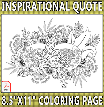 Positive Affirmations Coloring Pages | Positive Affirmations for