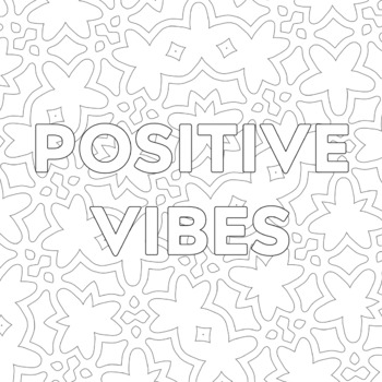 Positive Affirmations Colouring Worksheets Freebie by The Worker Bee