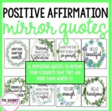 Positive Affirmation Station Mirror Quotes - Succulent Wre