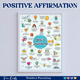 Positive Affirmations Poster for Kids | Positive Self-este