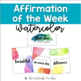 Positive Affirmations Posters - Watercolor