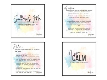 STUDENT AFFIRMATION CARDS, VISION BOARD PRINTABLES, SOCIAL