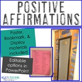 Positive Affirmations Children Printable Display, Poster, 
