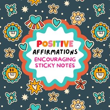 Positive Affirmations Sticky Notes for Kids,Students,Growth Mindset ...