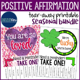Positive Affirmations Tear Away Printables - Encouragement