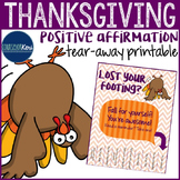 Positive Affirmations Tear Away - Thanksgiving - Elementar