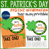 Positive Affirmations Tear Away Printable - St. Patricks D