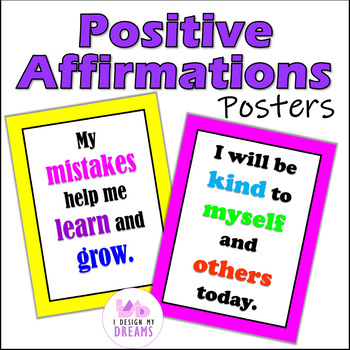 Positive Affirmations and Motivational Quotes Bulletin Board Freebie