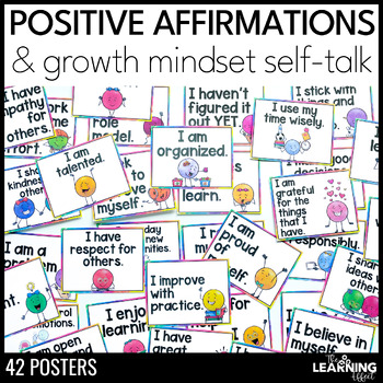 Positive Affirmations for Kids | Growth Mindset and Self-Talk Posters # ...