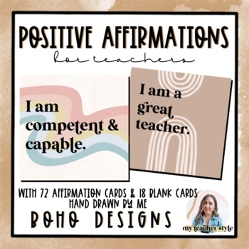 Preview of Positive Affirmations for TEACHERS