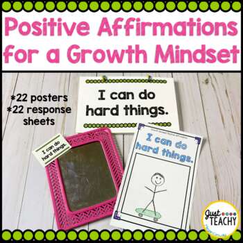 Preview of Positive Affirmation Posters for a Growth Mindset