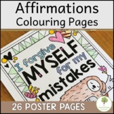 Positive Affirmations to Color - Mindful Coloring Pages