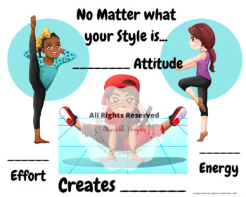 Preview of Positive Attitude Worksheet  3 styles version