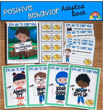 Preview of Positive Behavior Adapted Book (And Visuals)