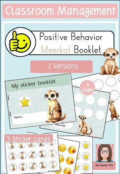 Preview of Positive Behavior Booklet - Classroom Management - Meerkat