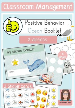 Preview of Positive Behavior Booklet - Classroom Management - Ocean