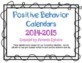 Positive Behavior Calendars