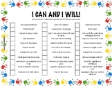 Positive Behavior Checklist