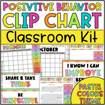 Positive Behavior Clip Chart! | Classroom Management Kit | EDITABLE
