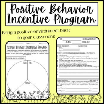 Preview of Positive Behavior Incentive Program Classroom Management BUNDLE