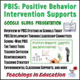 Positive Behavior Intervention & Support (PBIS) Presentation