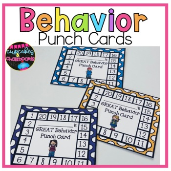 Behavior Punch Cards for Classroom Management