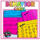 Positive Behavior Management  Behavior Punch Cards Classro
