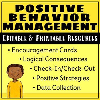 Preview of Positive Behavior Management Bundle with CICO, Tracking Sheets, and More